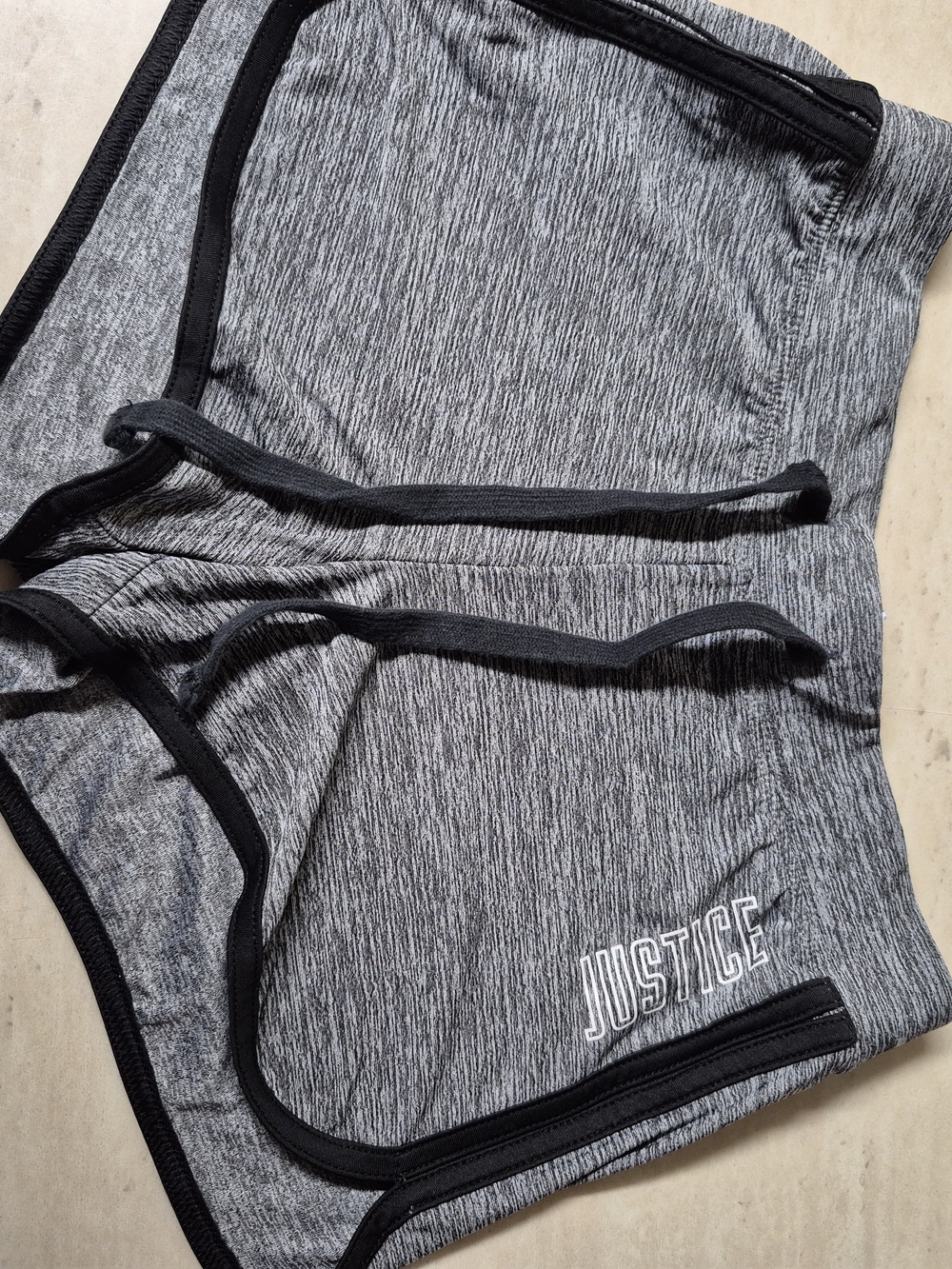 Justice Girls' Gray Active Shorts